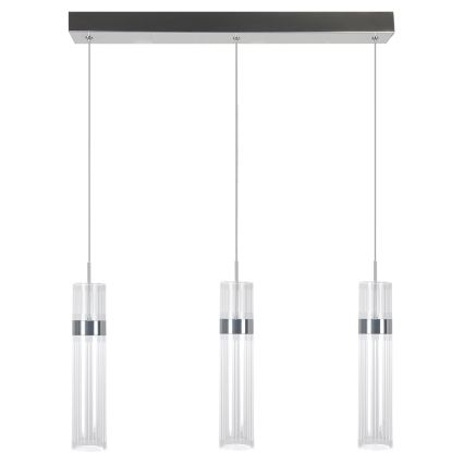 LED csillár zsinóron AMBIENTE 3xLED/6W/230V 3000/4000/6000K fényes króm