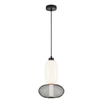 LED Csillár zsinóron ARAME LED/15W/230V átm. 22 cm fekete