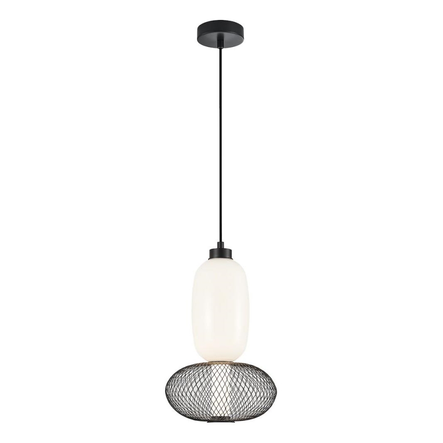 LED Csillár zsinóron ARAME LED/15W/230V átm. 22 cm fekete