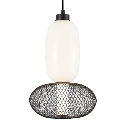 LED Csillár zsinóron ARAME LED/15W/230V átm. 22 cm fekete