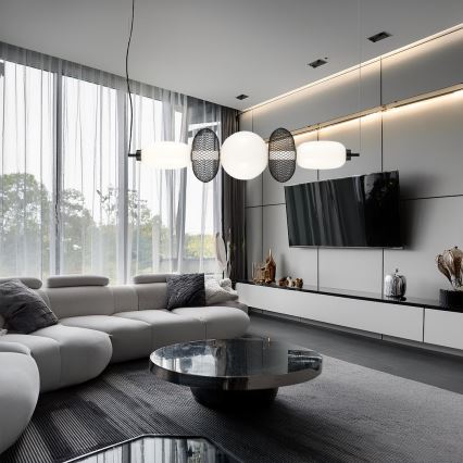 LED Csillár zsinóron ARAME LED/32W/230V fekete