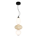 LED Csillár zsinóron ASCOLI LED/18W/230V átm. 20 cm bézs