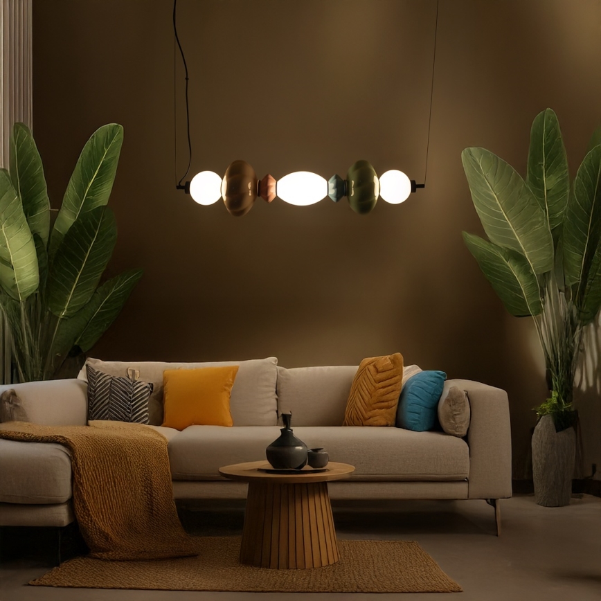 LED Csillár zsinóron ASCOLI LED/24W/230V színes