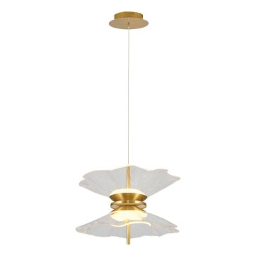 LED csillár zsinóron BUTTERFLY 2xLED/10W/230V 3000K arany