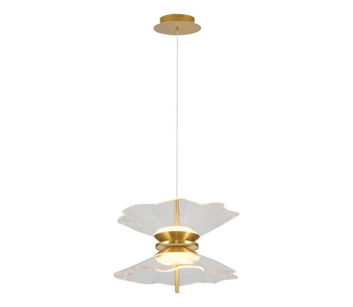 LED csillár zsinóron BUTTERFLY 2xLED/10W/230V 3000K arany 414LRC1356