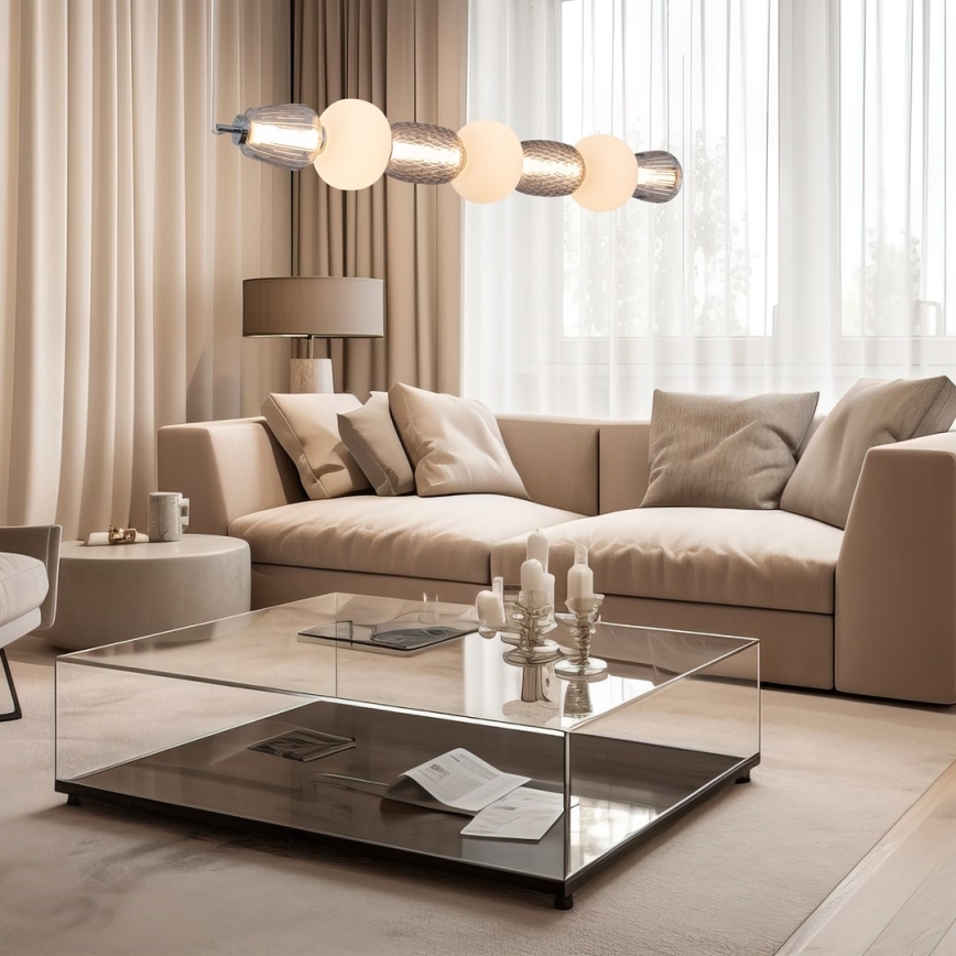 LED Csillár zsinóron CARO LED/42W/230V fényezett króm