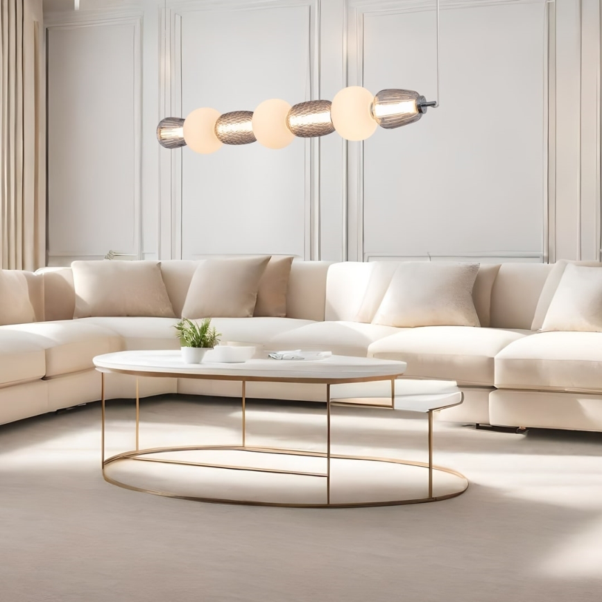 LED Csillár zsinóron CARO LED/42W/230V fényezett króm