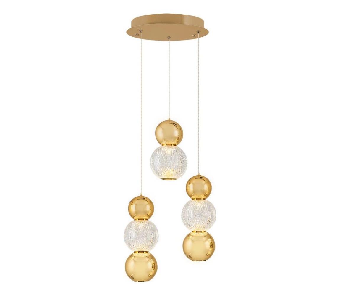 LED csillár zsinóron CREMONA LED/17W/230V 3000K arany 414LRC1392