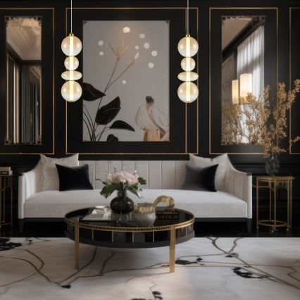 LED Csillár zsinóron DAPHNE LED/36W/230V arany