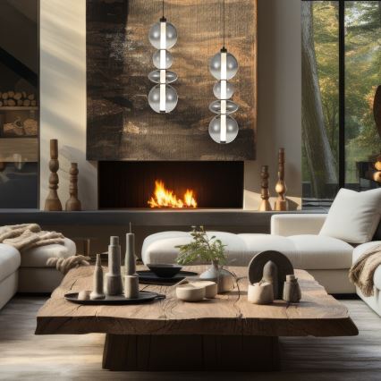 LED Csillár zsinóron DAPHNE LED/36W/230V szürke