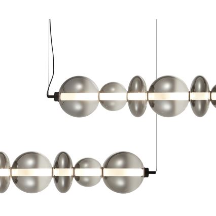 LED Csillár zsinóron DAPHNE LED/40W/230V szürke