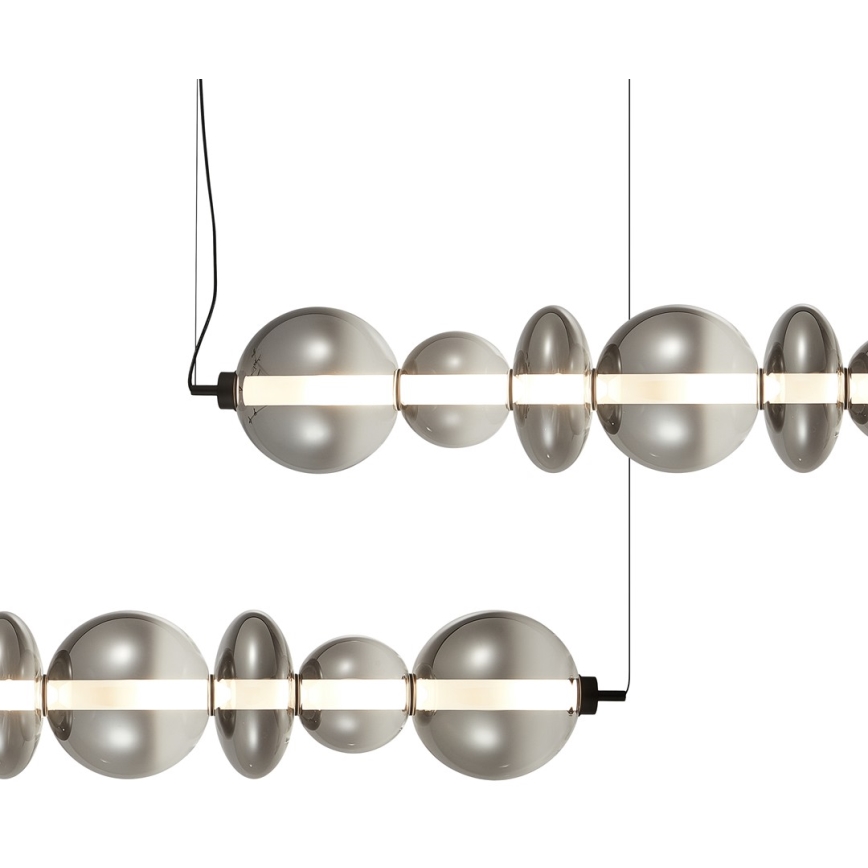 LED Csillár zsinóron DAPHNE LED/40W/230V szürke