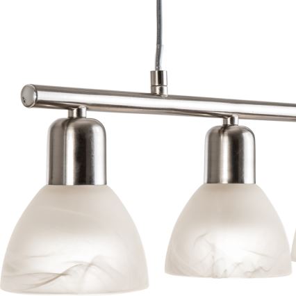 LED Csillár zsinóron DAYTONA 4xE14/5W/230V 3000K fényezett króm