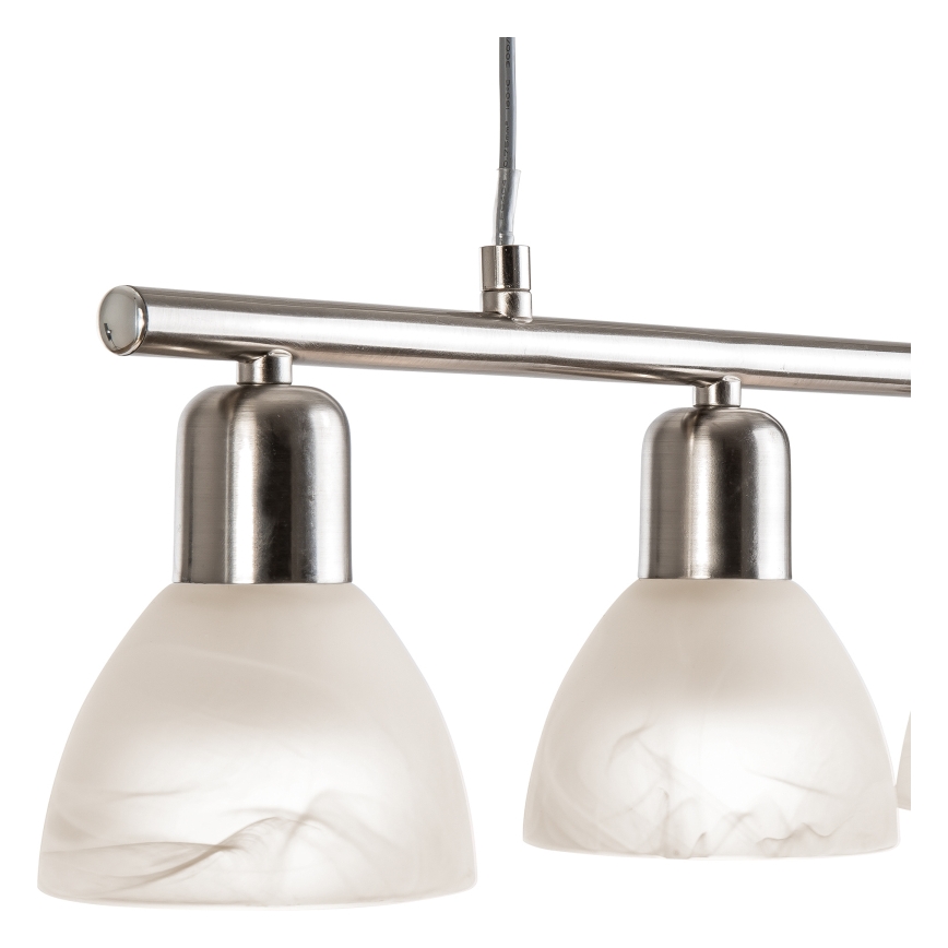 LED Csillár zsinóron DAYTONA 4xE14/5W/230V 3000K fényezett króm