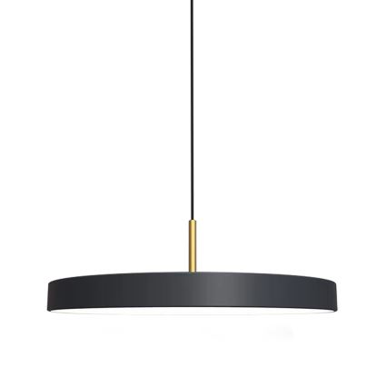 LED Csillár zsinóron DISC LED/38W/230V átm. 45 cm fekete