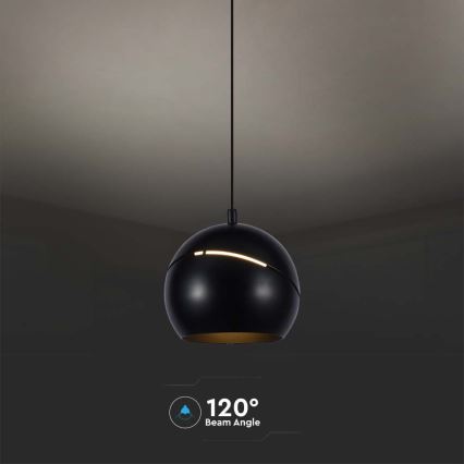 LED Csillár zsinóron érintős LED/8,5W/230V 3000K fekete