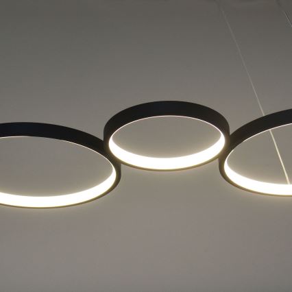 LED Csillár zsinóron FLAMENCO LED/42W/230V 4000K fekete