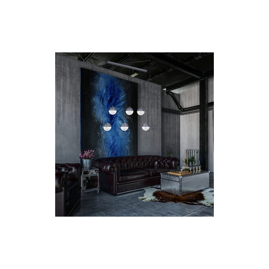 LED Csillár zsinóron FURNI 6xLED/5W/230V