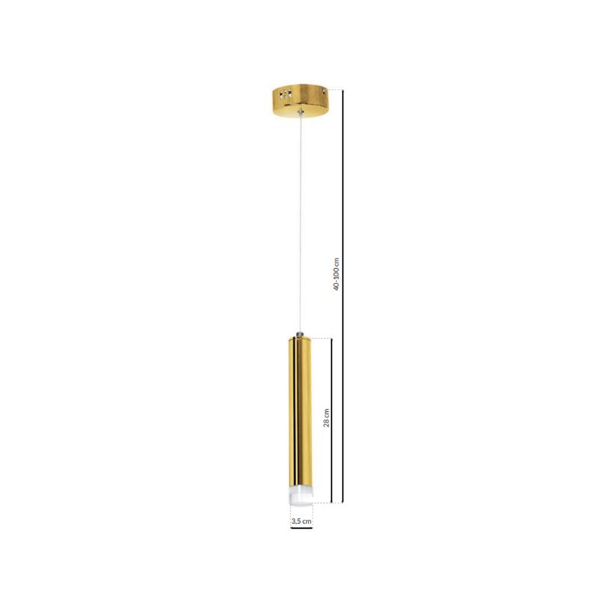 LED csillár zsinóron GOLDIE LED/5W/230V aranyszínű