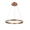 LED Csillár zsinóron HASHIM LED/34W/230V átm. 60 cm réz