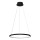LED Csillár zsinóron HOOP LED/27W/230V átm. 50 cm 4000K fekete