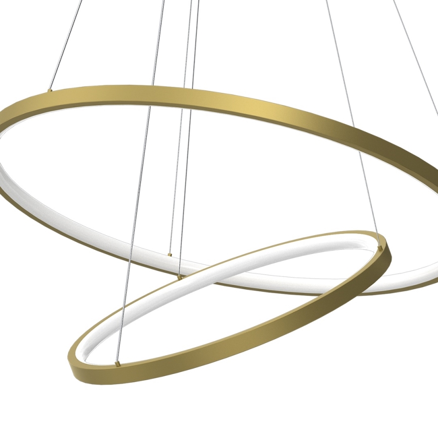 LED Csillár zsinóron HOOP LED/51W/230V átm. 60 cm 4000K arany