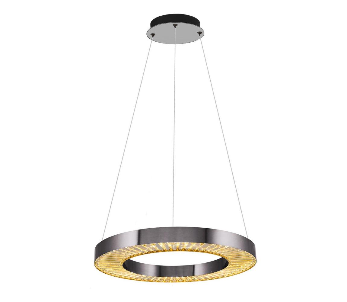 LED csillár zsinóron JESI LED/35W/230V 3000K átm. 60 cm ezüst 701CHD1391