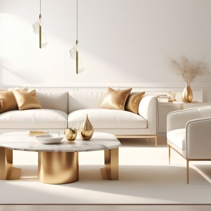 LED Csillár zsinóron LARGO LED/10W/230V arany