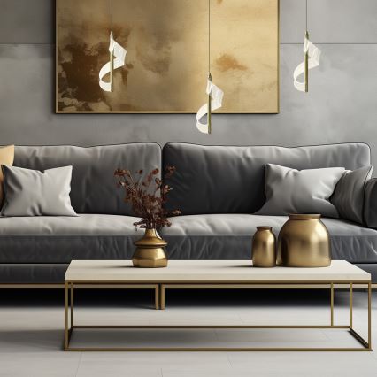 LED Csillár zsinóron LARGO LED/10W/230V arany