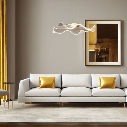 LED Csillár zsinóron LARGO LED/16W/230V arany