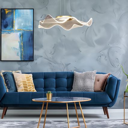 LED Csillár zsinóron LARGO LED/16W/230V arany