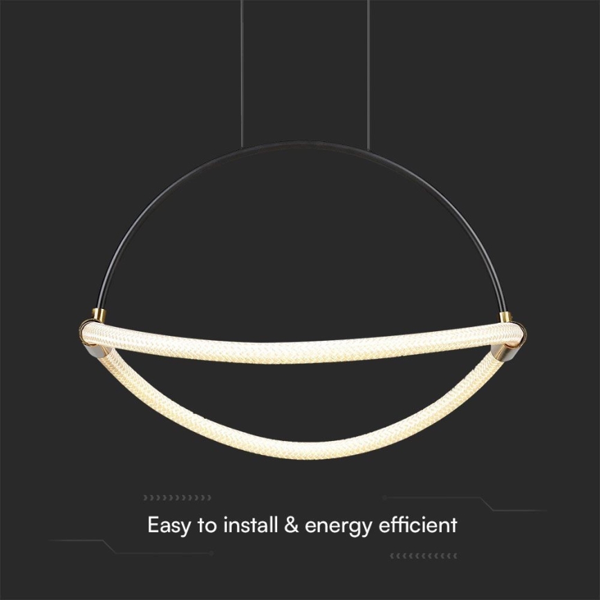 LED Csillár zsinóron LED/12W/230V 3000K átm. 40 cm