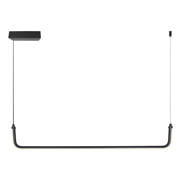 LED Csillár zsinóron LED/12W/230V 4000K 90 cm fekete