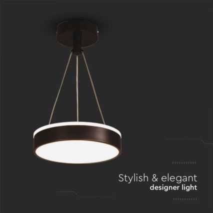 LED Csillár zsinóron LED/12W/230V 4000K fekete