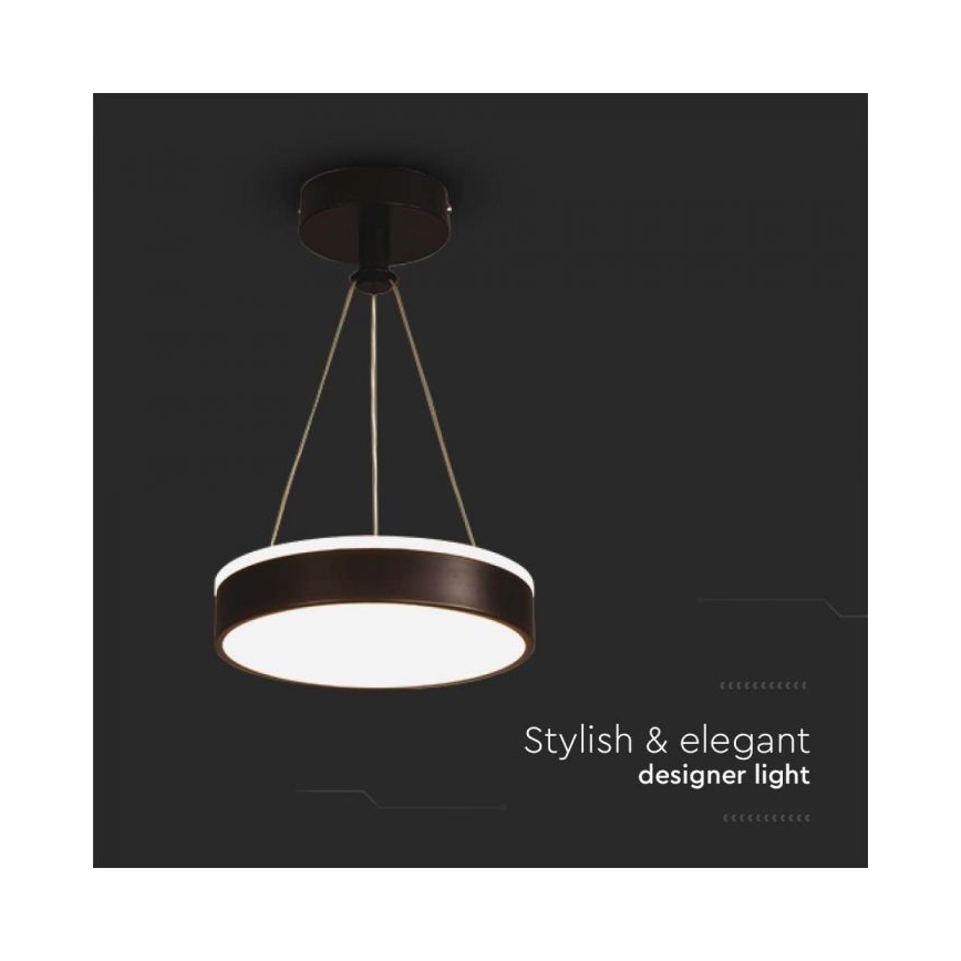 LED Csillár zsinóron LED/12W/230V 4000K fekete