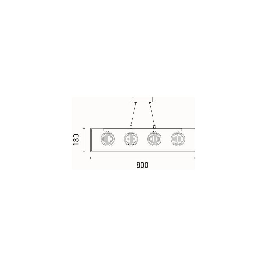 LED Csillár zsinóron LED/14W/230V 3000K