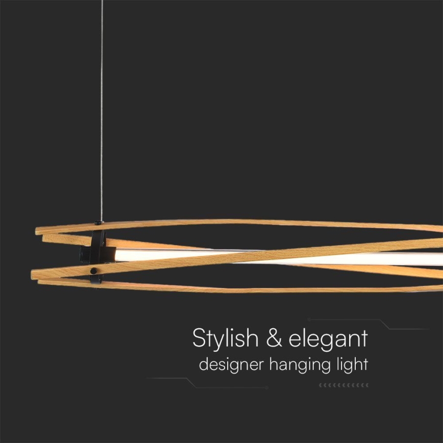 LED Csillár zsinóron LED/15W/230V 3000K barna