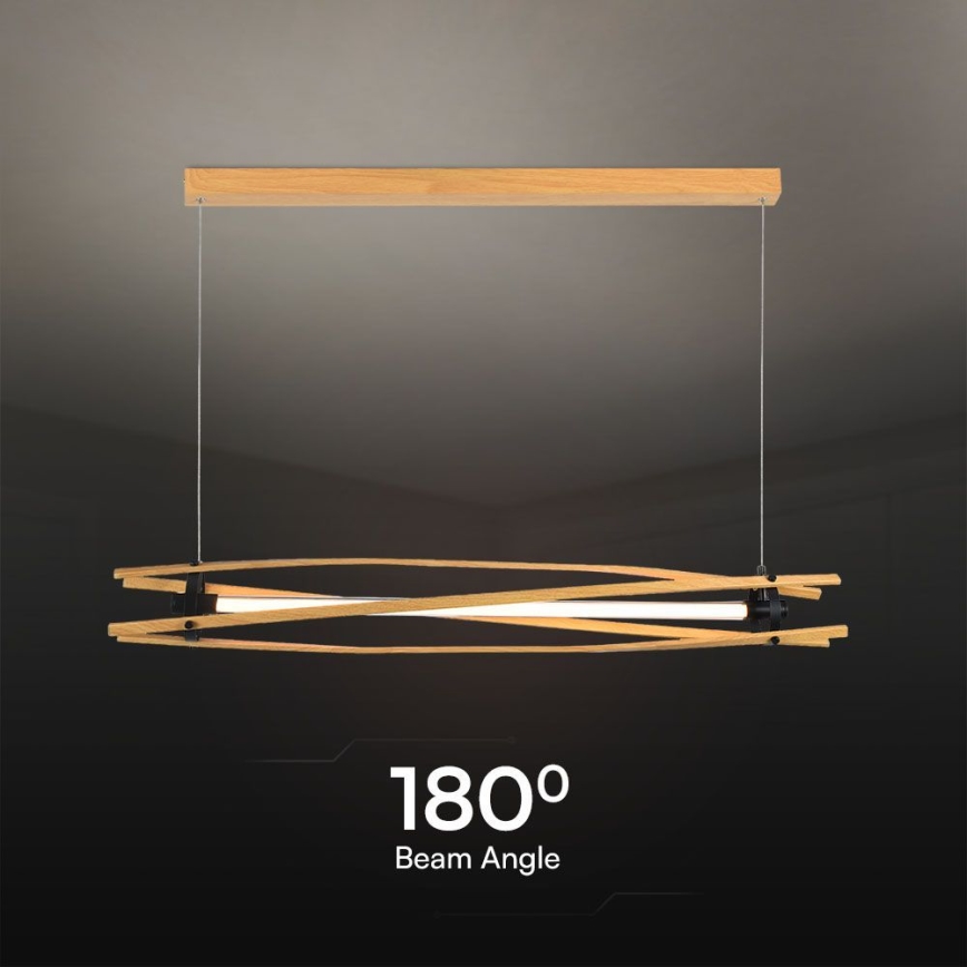 LED Csillár zsinóron LED/15W/230V 3000K barna