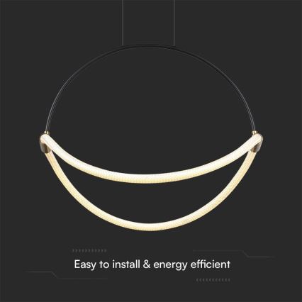 LED Csillár zsinóron LED/16W/230V 3000K átm. 50 cm