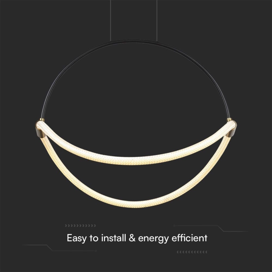 LED Csillár zsinóron LED/16W/230V 3000K átm. 50 cm