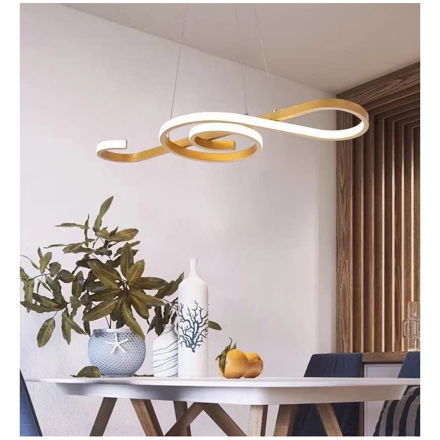 LED Csillár zsinóron LED/18W/230V 3000K arany