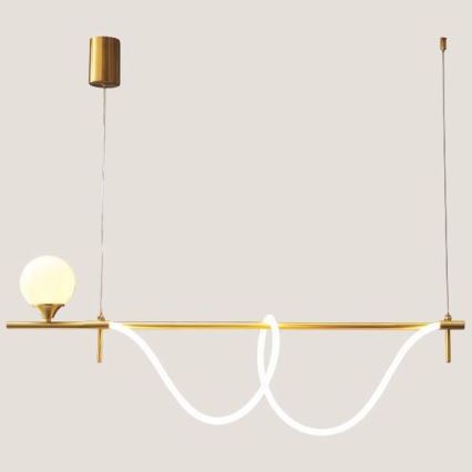 LED Csillár zsinóron LED/20W/230V + 1xG9/10W/230V 3000K arany