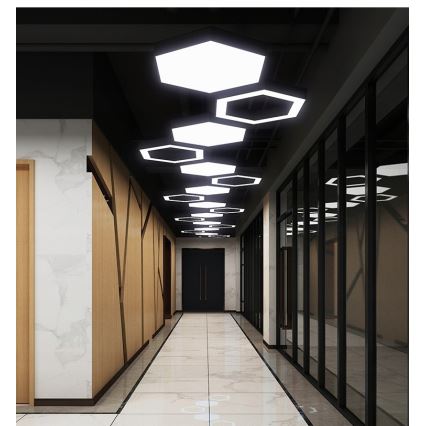 LED csillár zsinóron LED/20W/230V fekete
