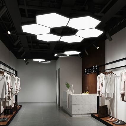 LED csillár zsinóron LED/20W/230V fekete