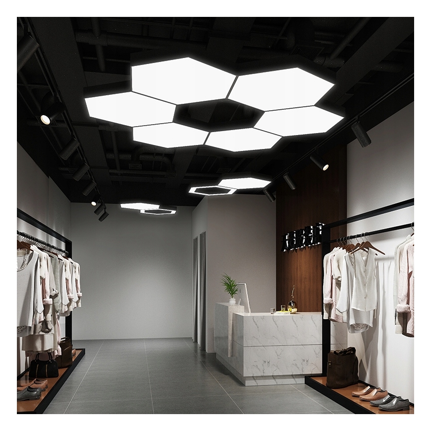 LED csillár zsinóron LED/20W/230V fekete
