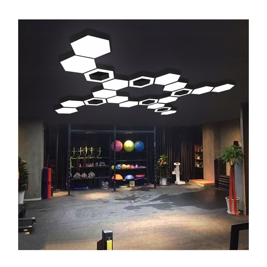 LED csillár zsinóron LED/20W/230V fekete