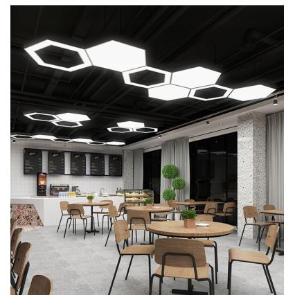 LED csillár zsinóron LED/20W/230V fekete