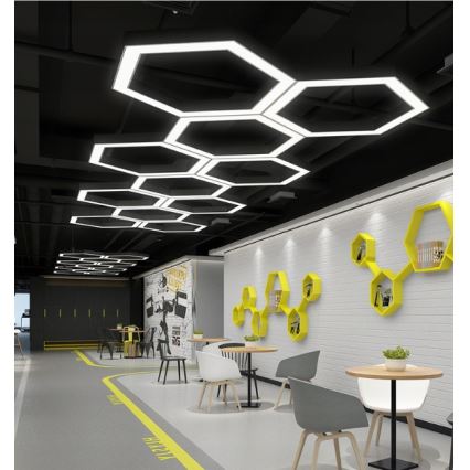 LED csillár zsinóron LED/20W/230V fekete