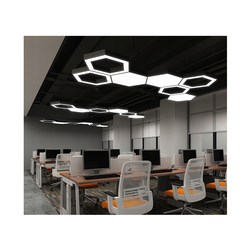 LED csillár zsinóron LED/20W/230V fekete