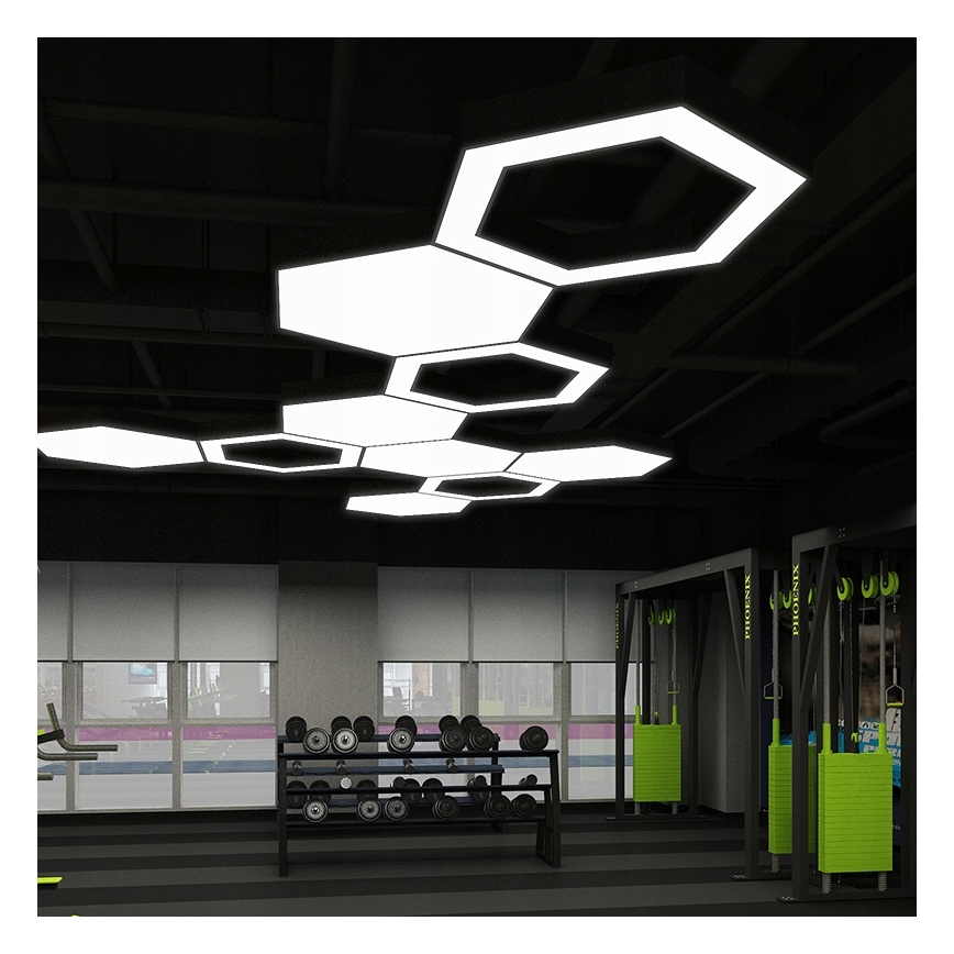 LED csillár zsinóron LED/20W/230V fekete